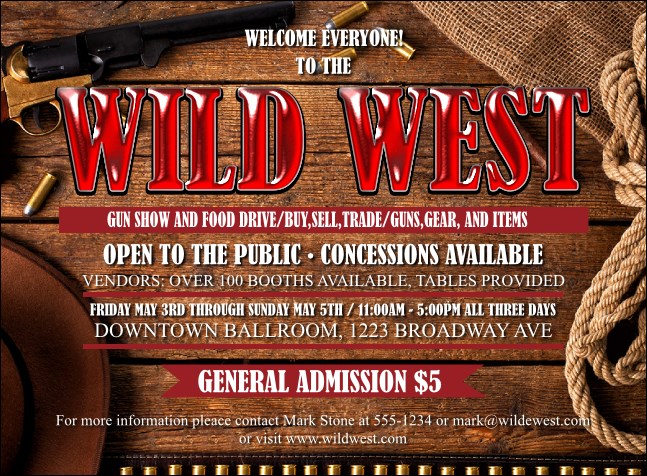 Western Invitation Product Front