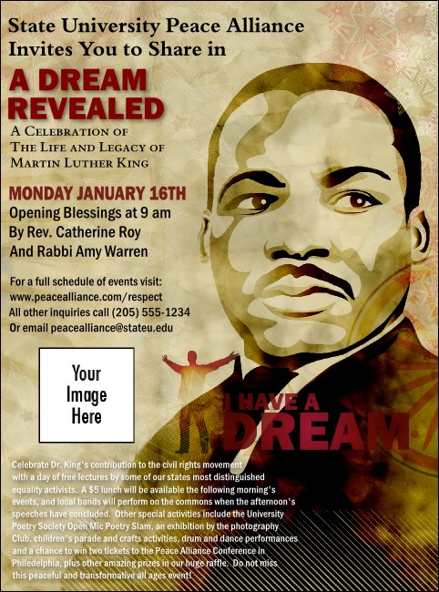 Martin Luther King Flyer Product Front