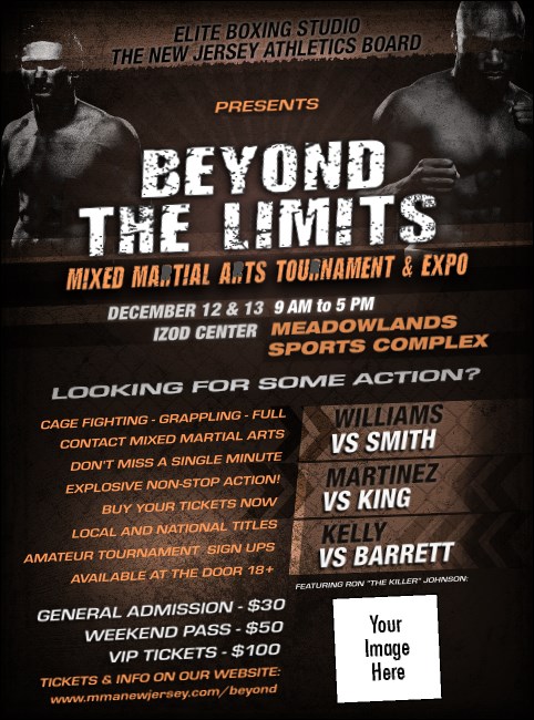 MMA Main Event Brown Flyer