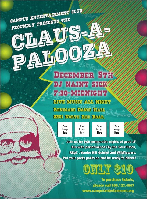 Claus-A-Palooza Flyer Product Front