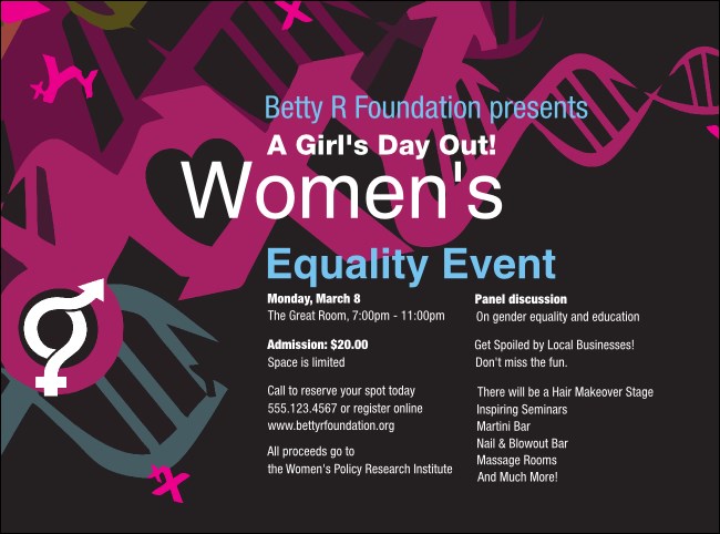 Equality Flyer Product Front