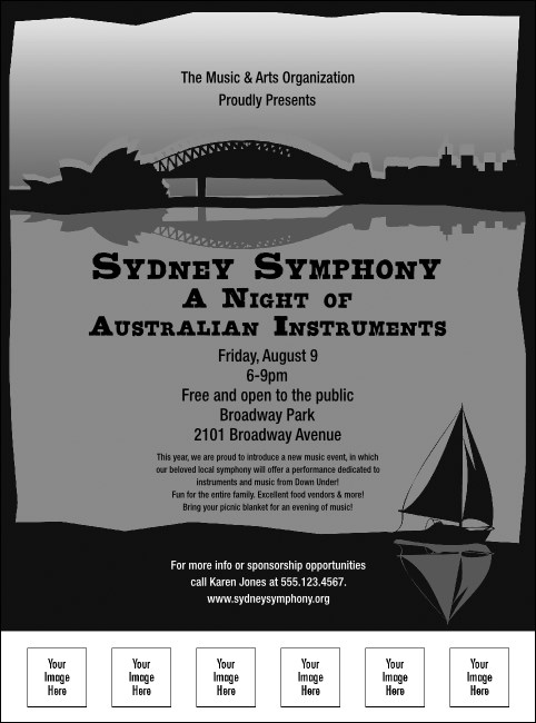 Sydney Flyer (Black and White) Product Front