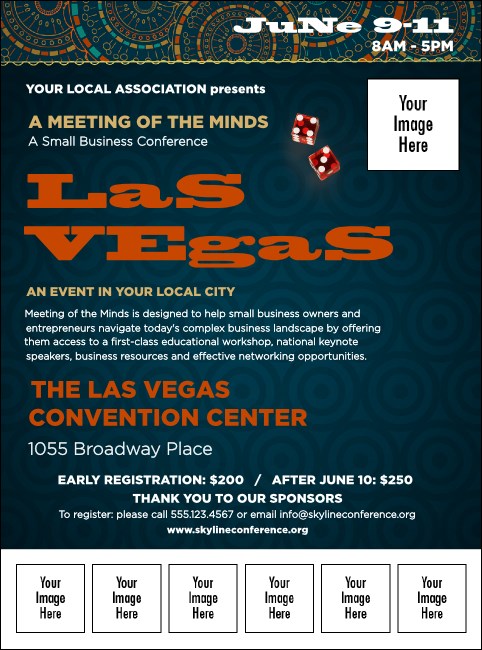 Las Vegas Lucky Logo Flyer Product Front