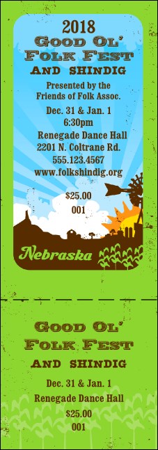 Nebraska General Admission Ticket