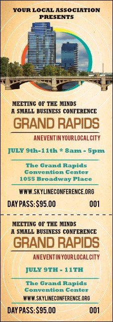 Grand Rapids Event Ticket Product Front