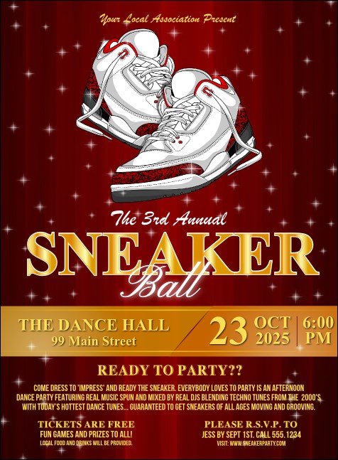 Sneaker Ball  Invitation Product Front