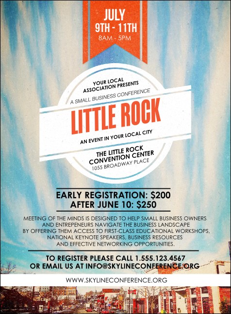 Little Rock Invitation Product Front