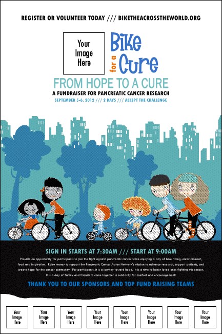Bike for a Cause Logo Poster Product Front