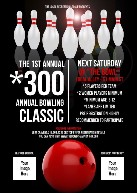 Bowling Classic Postcard Product Front