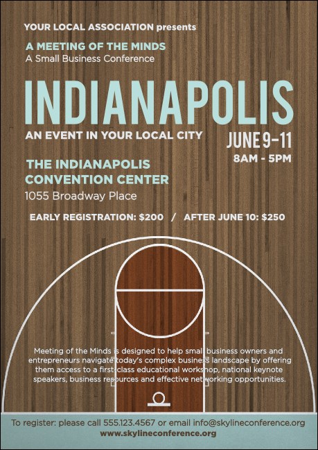 Indianapolis Basketball Postcard