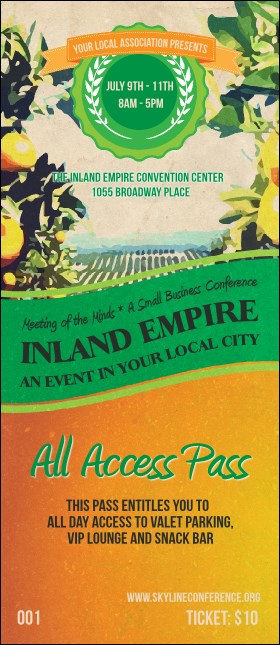 Inland Empire VIP Pass Product Front