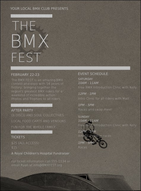 BMX Flyer Product Front