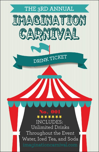 Carnival Monkey Drink Ticket Product Front