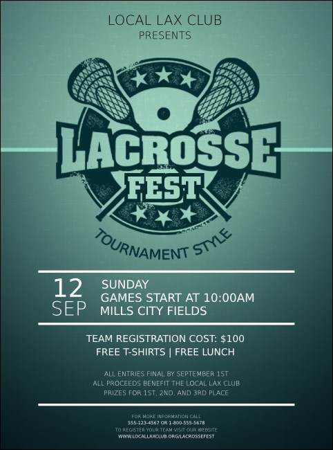 Lacrosse Flyer Product Front