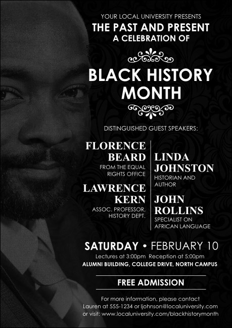 Black History Month Postcard Product Front