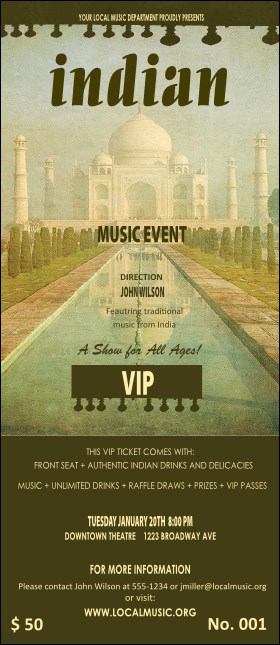 Indian Music VIP Pass Product Front