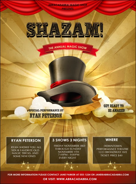 Magic Show Flyer Product Front