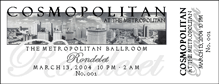 Cosmopolitan Event Ticket
