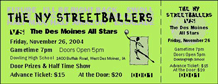 New York Street Ballers Event Ticket