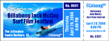 Surf Film Festival Event Ticket