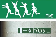 emergency exit sticker