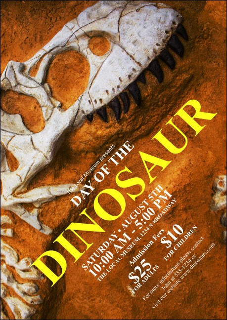 Dinosaur Club Flyer Product Front
