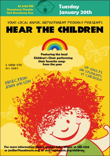 Children's Music Club Flyer