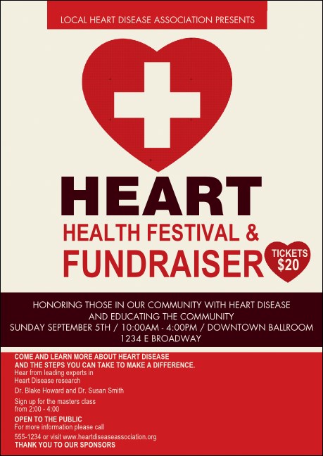 Heart Health Club Flyer Product Front