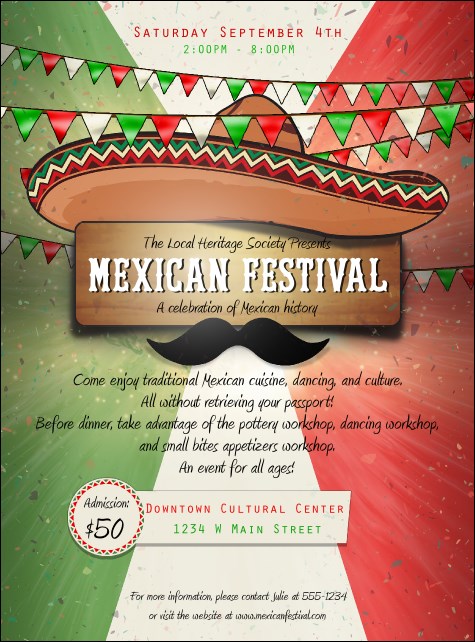 Mexican Fiesta Flyer Product Front