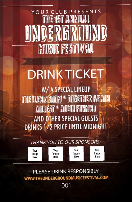 Alternative Music Drink Ticket