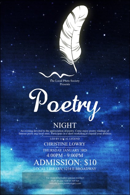 Poetry Quill Poster Product Front