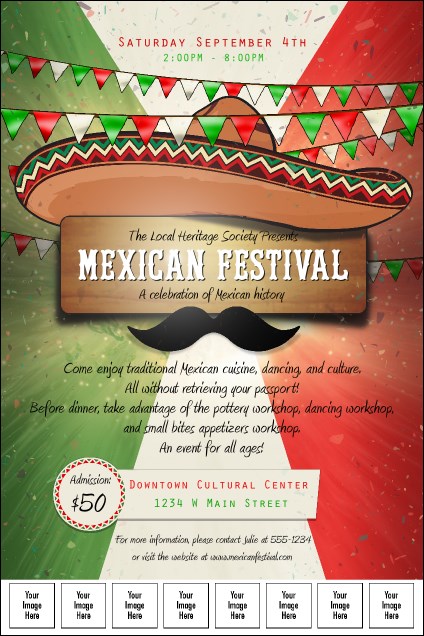 Mexican Fiesta Logo Poster Product Front