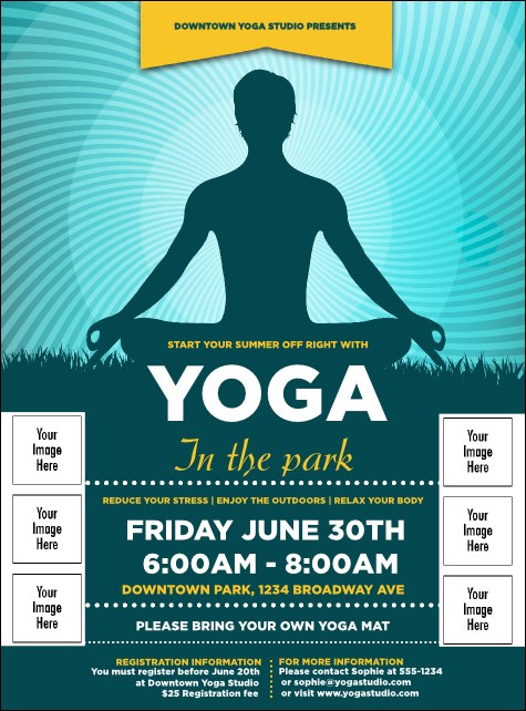 Yoga Meditation Logo Flyer