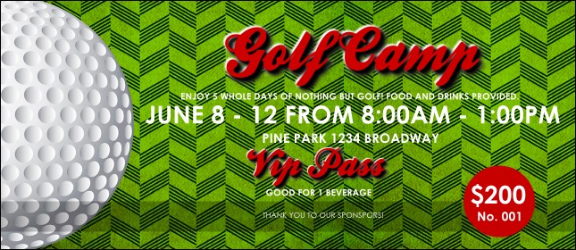 Golf Camp VIP Pass