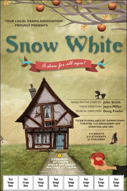Snow White Logo Poster Product Front
