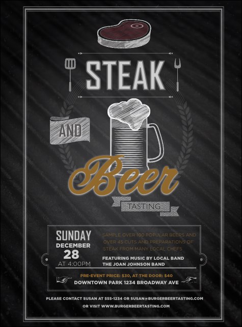 Steak & Beer Flyer Product Front