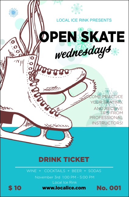 Ice Skating Drink Ticket