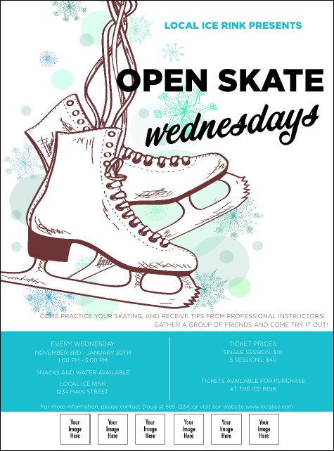 Ice Skating Logo Flyer