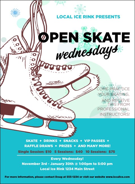 Ice Skating Invitation Template | Eventgroove