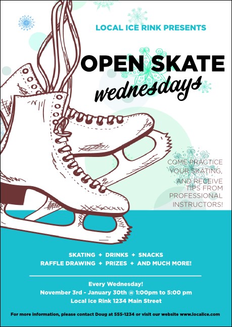 Ice Skating Postcard Product Front