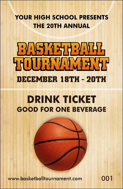 Basketball Court Drink Ticket