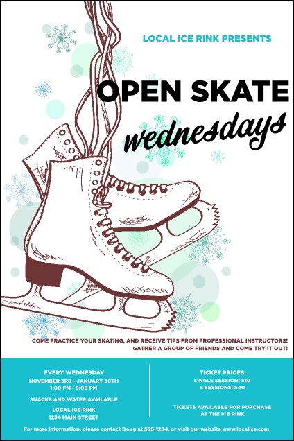 Ice Skating Poster Product Front