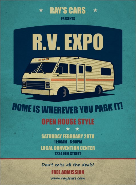 RV Expo Invitation Product Front