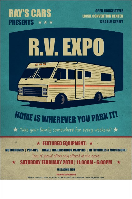 RV Expo Logo Poster Product Front