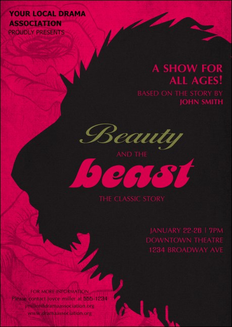 Beauty & The Beast Postcard Product Front