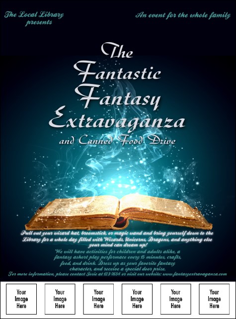Fantasy Logo Flyer Product Front