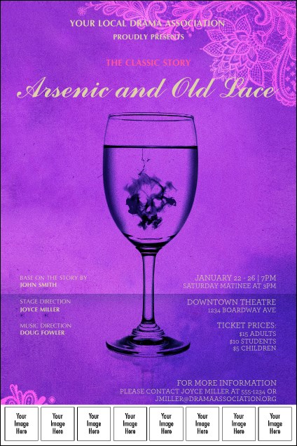 Arsenic &amp; Old Lace Logo Poster