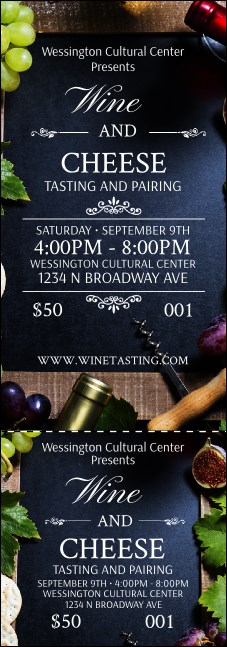 Vineyard Event Ticket Product Front