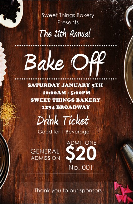 Baking Drink Ticket