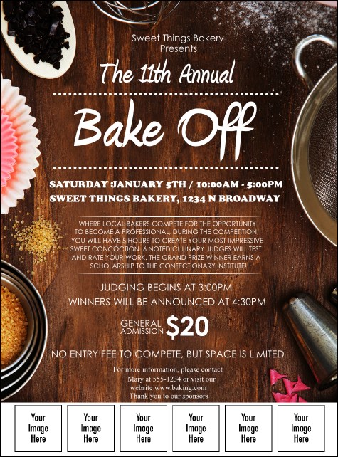 Baking Logo Flyer Product Front